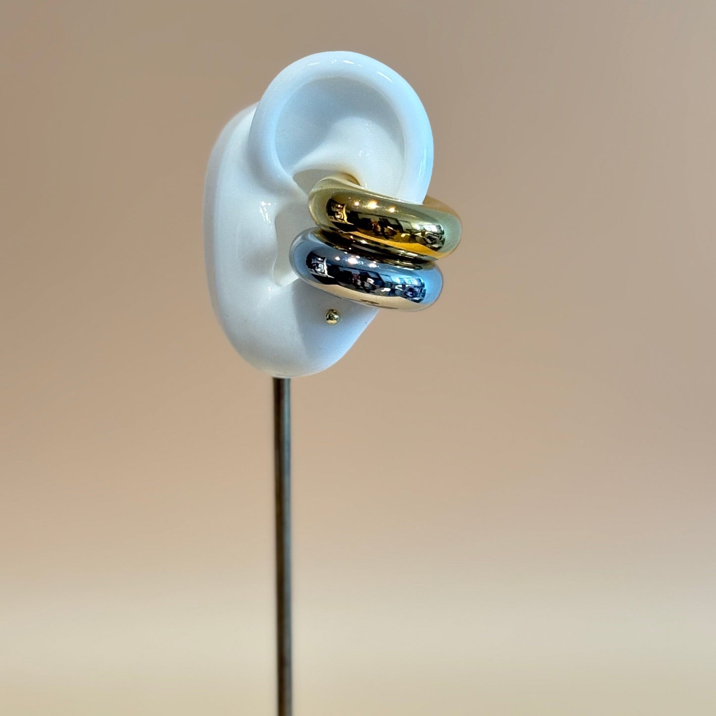 C Ear cuff Gold & Silver