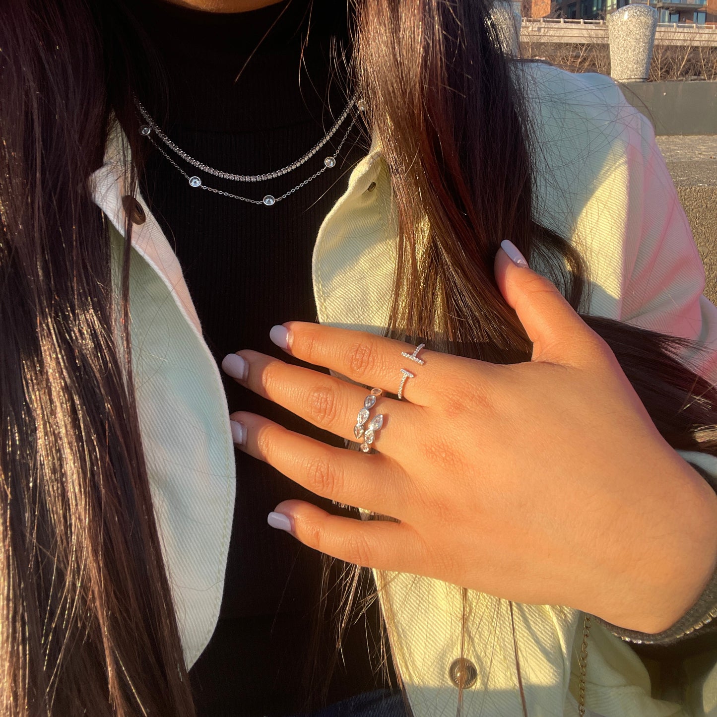 Moon Moissanite Necklace