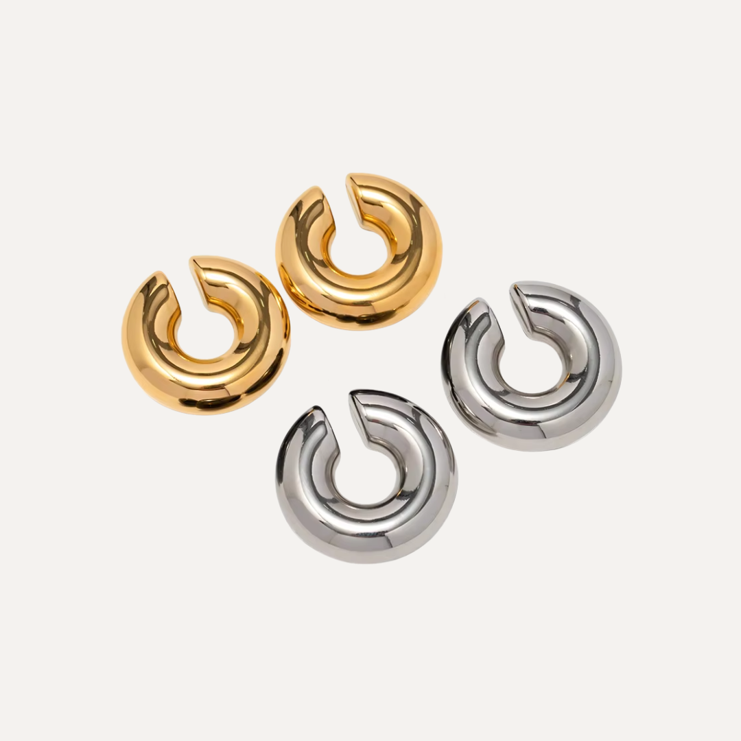 C Ear cuff Gold & Silver