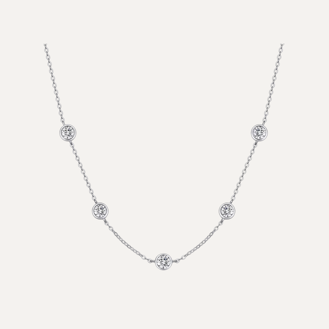 Moon Moissanite Necklace