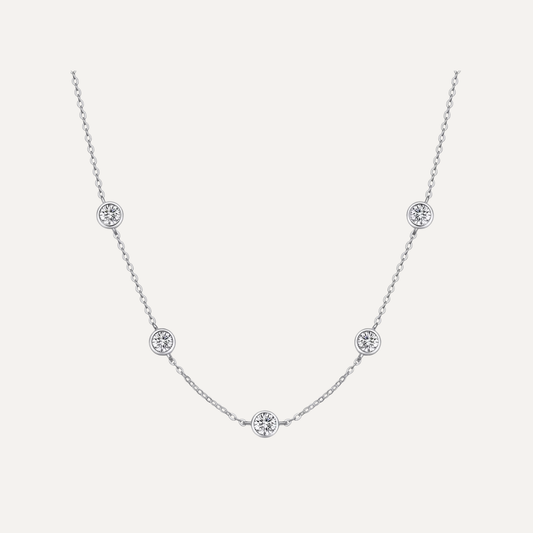 Moon Moissanite Necklace