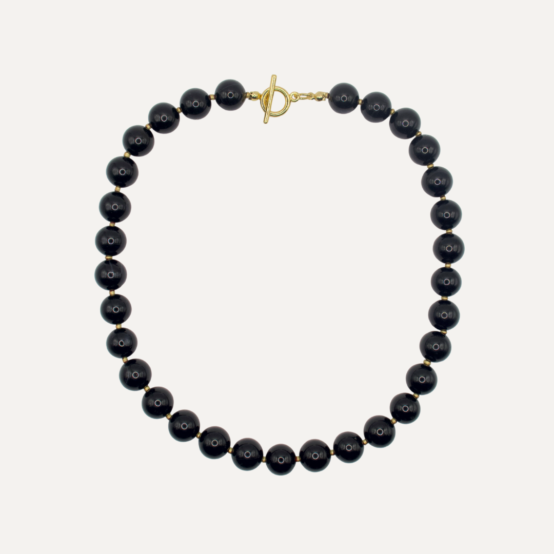 Moon Black Necklace