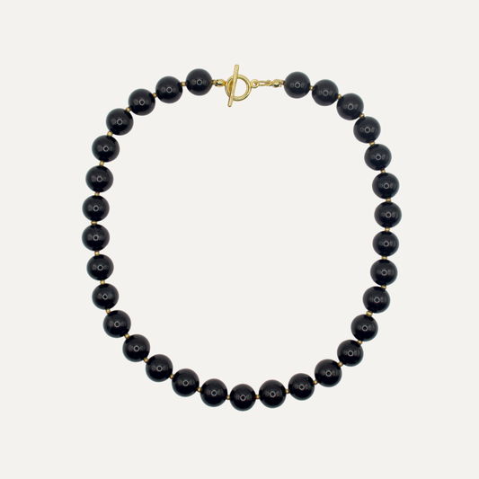 Moon Black Necklace