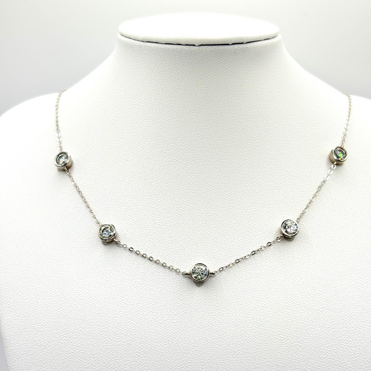 Moon Moissanite Necklace