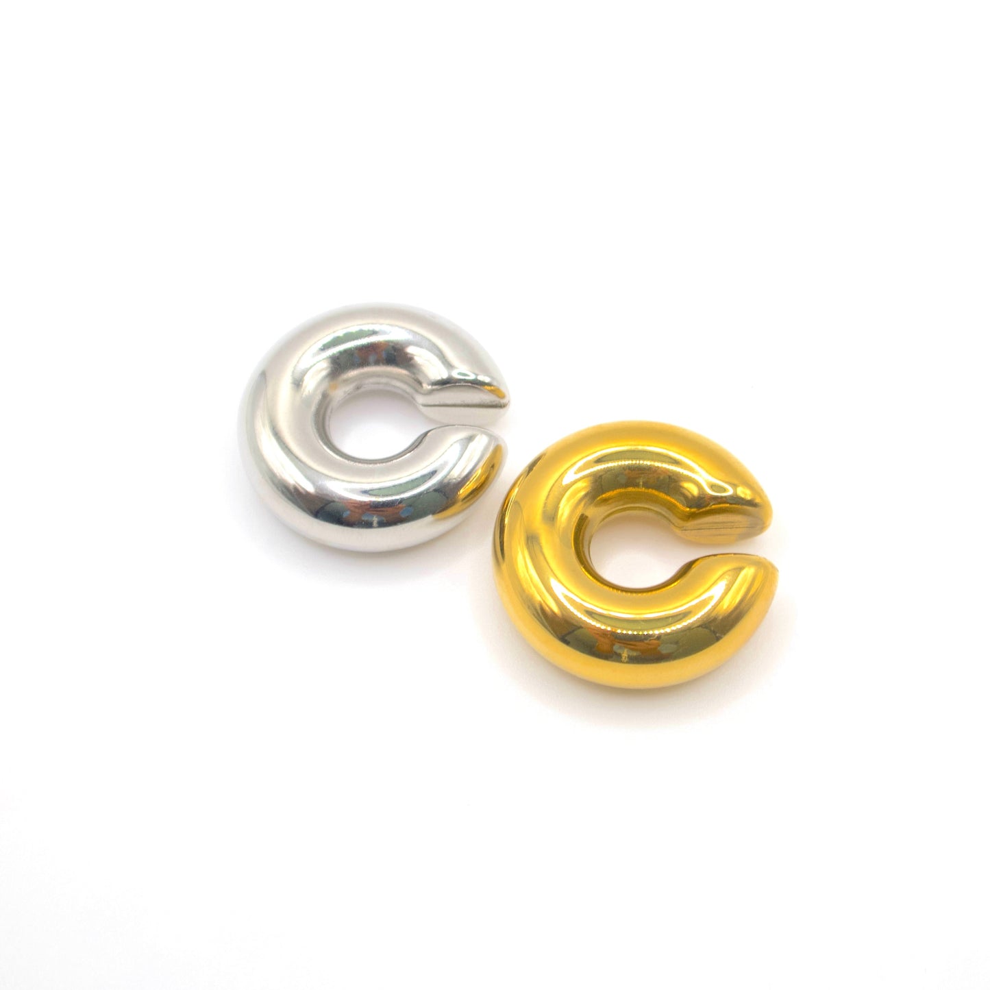C Ear cuff Gold & Silver