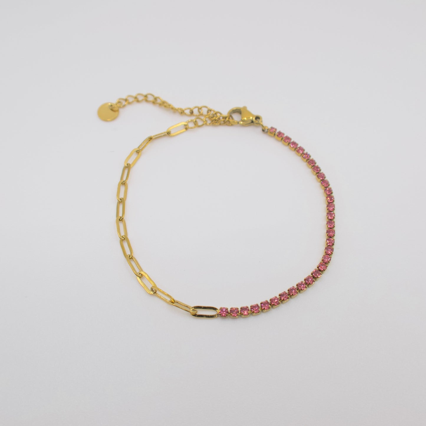 Half Pink Bracelet