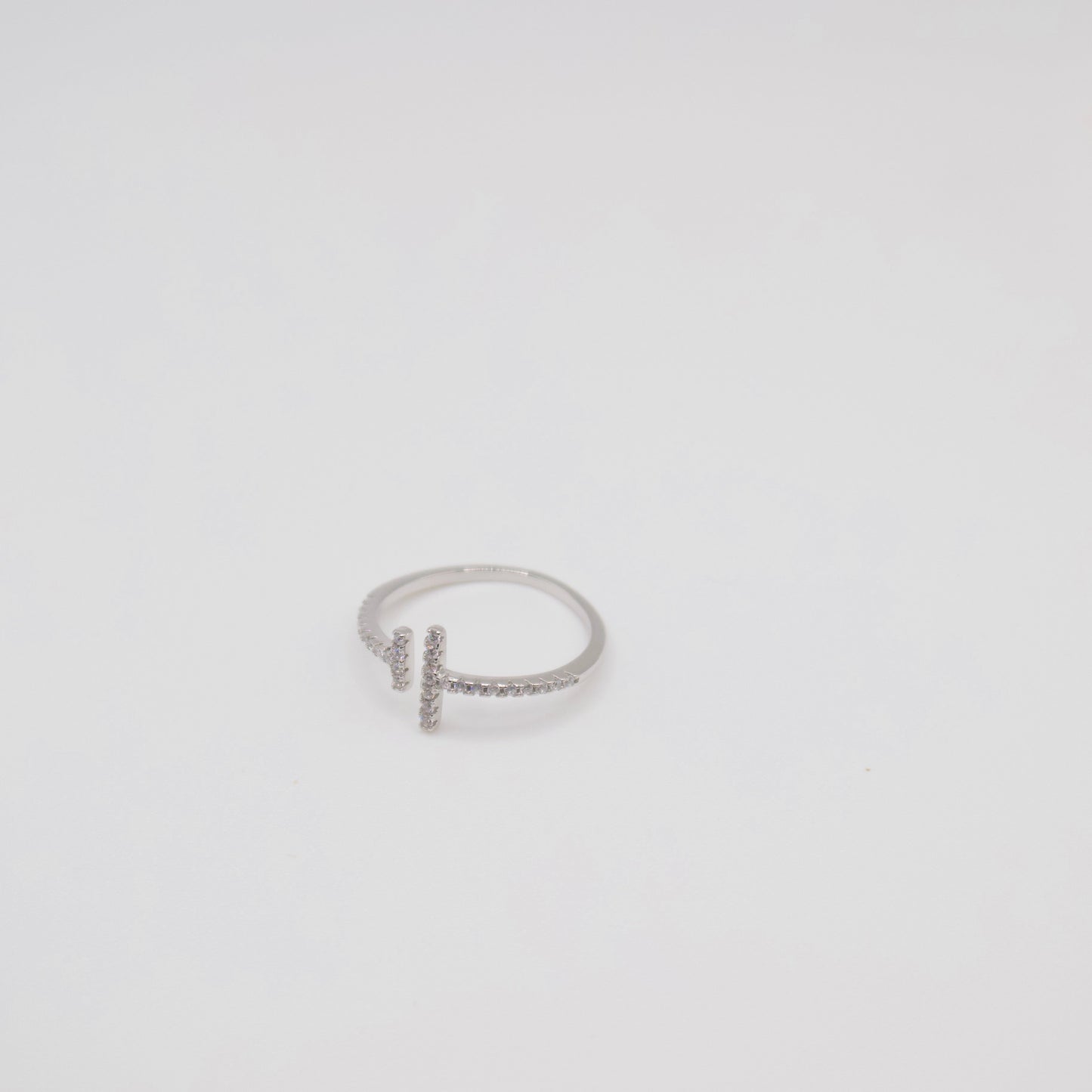 T Silver Ring